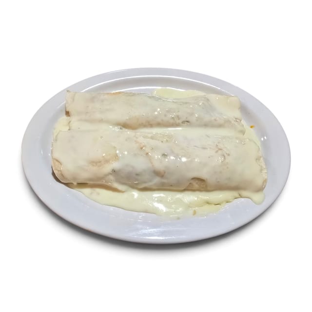 2 Cheese Sauce Burritos.