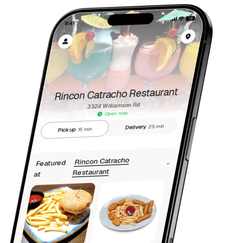 Rincon Catracho Restaurant app preview