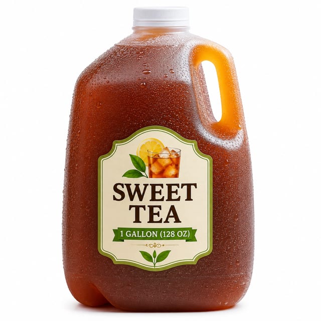 1 Gallon Sweet Tea (128 oz).