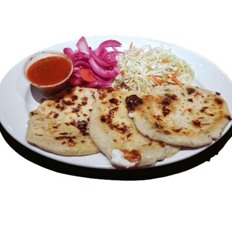3 Pupusa with cheese.
