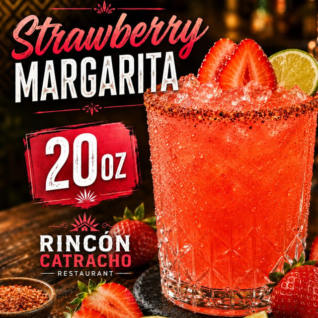 Strawberry🍓Margarita 20oz.
