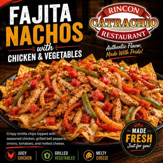 Fajita Nachos With Chicken