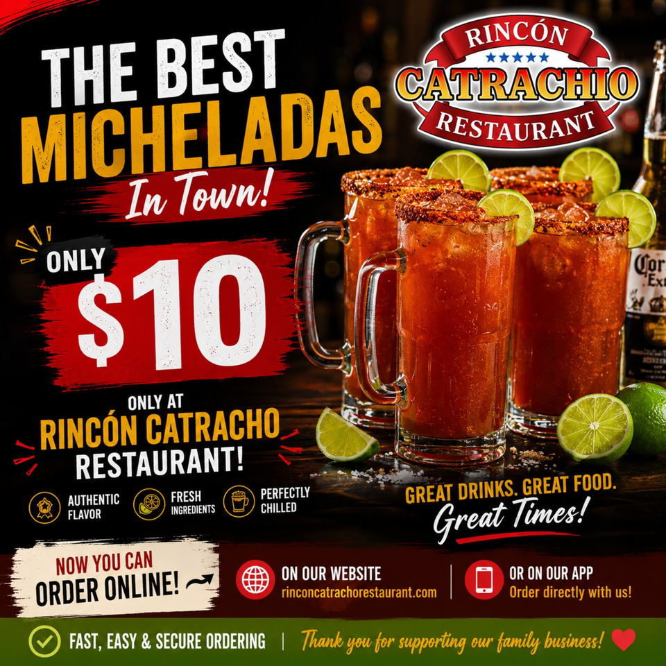Four micheladas with lime wedges and chili-salt rims, next to a Corona bottle and limes.