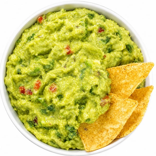 Fresh Guacamole With Chips.