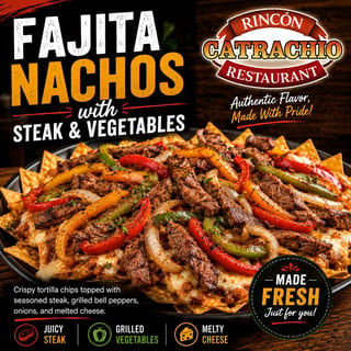 Fajita Nachos With Beef