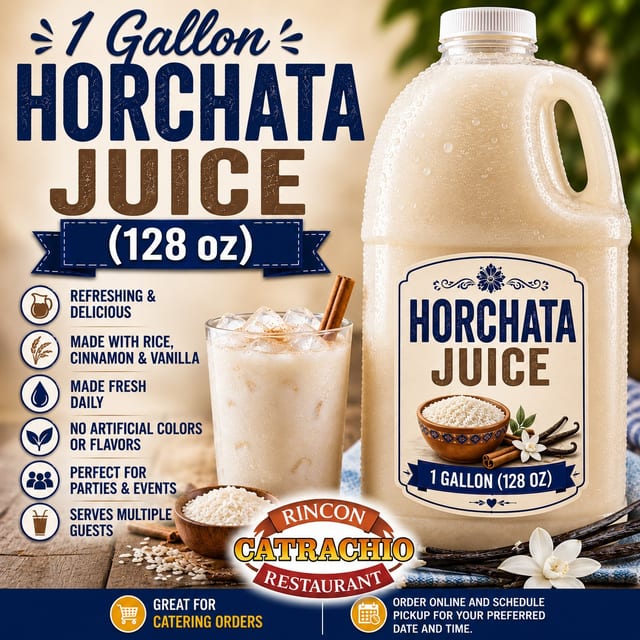 1 Gallon Horchata (128 oz).