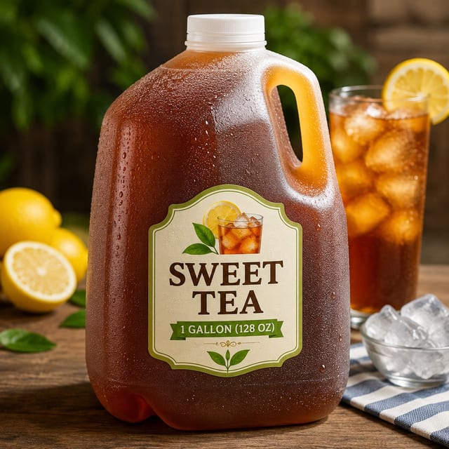 1 Gallon Sweet Tea (128 oz).