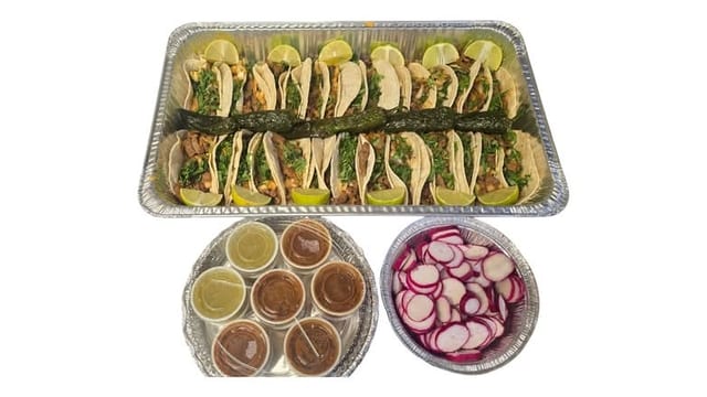 Tacos De Carne Asada Tray.